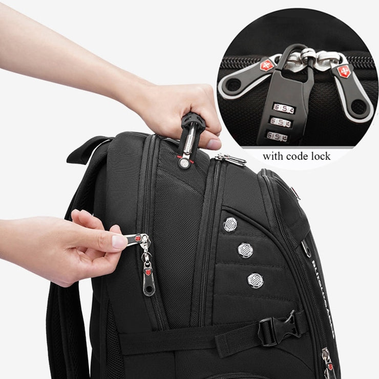 2023 Waterproof 17 Inch Laptop Backpack Men USB Charging Travel Backpack Women Oxford Rucksack Male Vintage School Bag Mochila