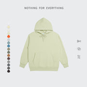 American Style Casual Minimalist Retro Solid Color Hoodie Couple Wear Boyfriend Harajuku Style Oversize Sweater Men's Autumn and Winter Style