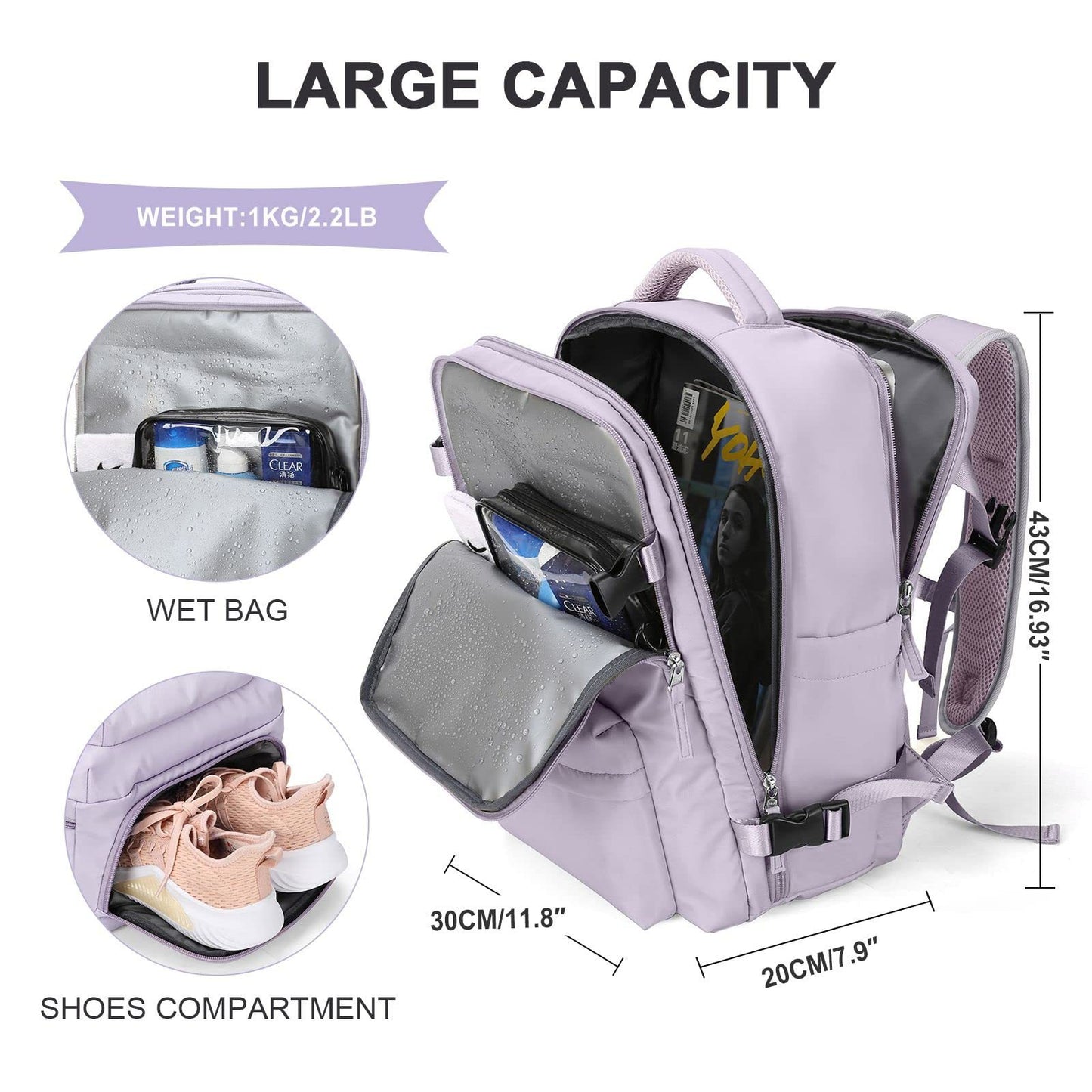 Large Capacity Women's Travel Backpack
