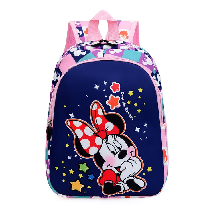 Disney Minnie Mouse Cartoon School Bags Girls Backpack Children Primary Students Schoolbag Kindergarten Composite Bag Mochila