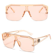 2023 Luxury Big Square Sunglasses Women Brand Designer Retro Blue Sun Glasses For Female Oversized Black Shades Oculos UV400