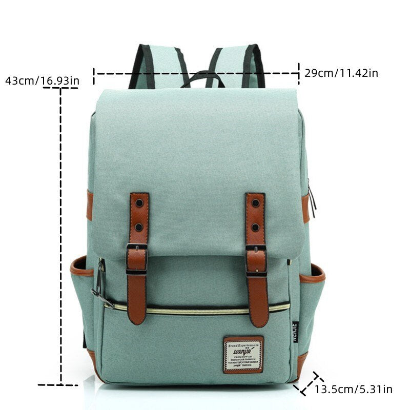 Customized Unisex Canvas Travel Backpack