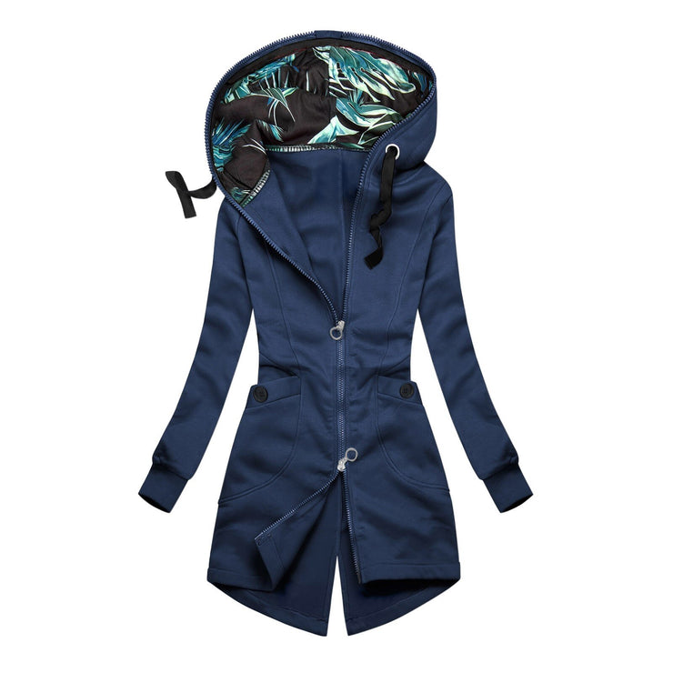 Hot Sale Autumn Winter Coat Jackets For Women Solid Zipper Corduroy Filled Cotton Stand Collar Overcoat Winter Jacket Women 2022