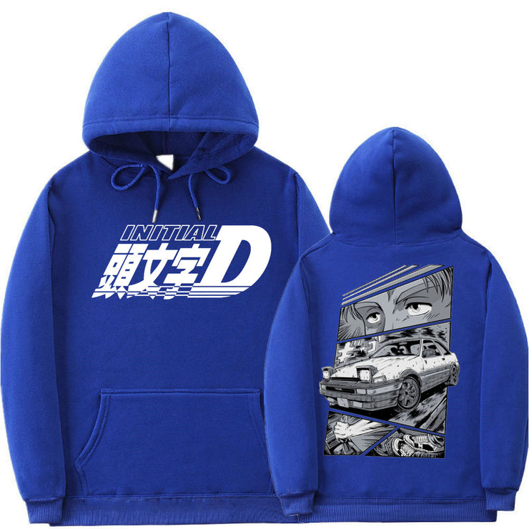 2022 New Drift Anime AE86 Initial D Hoodie Akina Downhil Hoodies Men Women Oversized Fashion Sweatshirt Men Hip Hop Streetwear