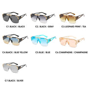 2023 Luxury Big Square Sunglasses Women Brand Designer Retro Blue Sun Glasses For Female Oversized Black Shades Oculos UV400