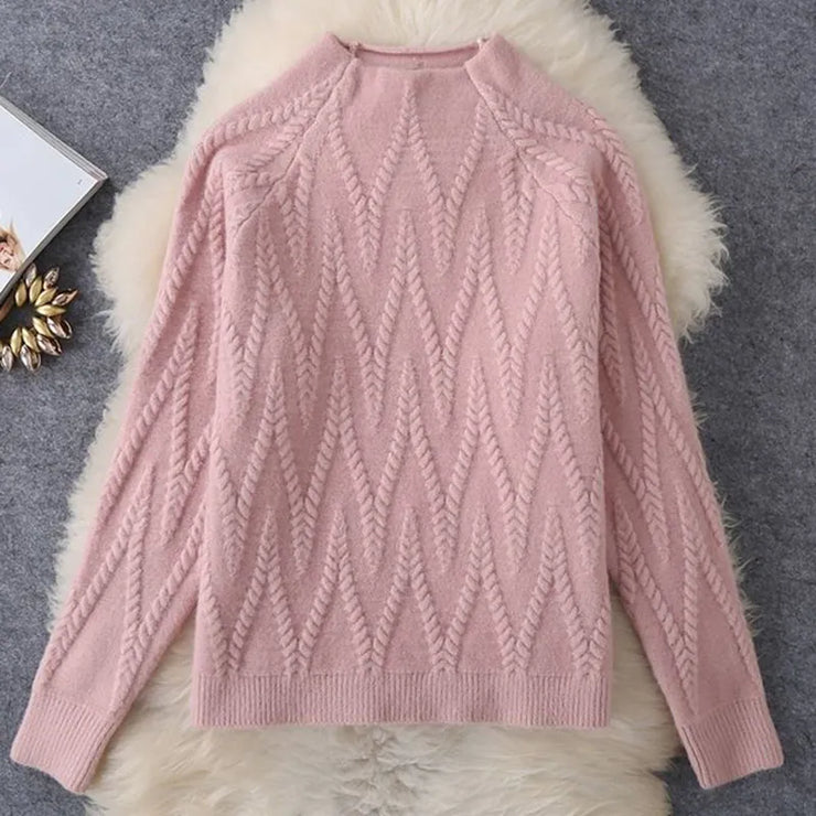 Women's High-quality Knitted 2 Piece Sets Winter Thicken Warm Casual Pullover Sweaters Overesized 3xl Loose Knitwear Outfits New