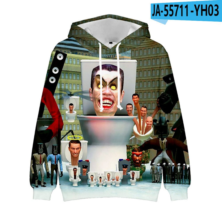 Skibidi Toilet Wiki Merch Hoodies Unisex Fashion Sweatshirt Hoodies For Men/Women Hooded Y2kStreetwear Clothes