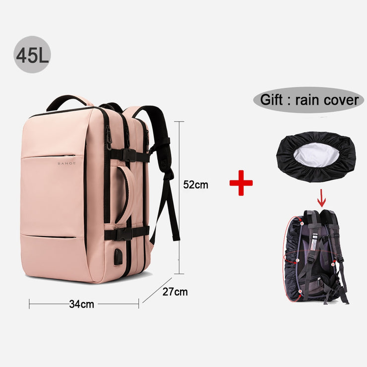 Expandable Aesthetic Travel Backpack for Men