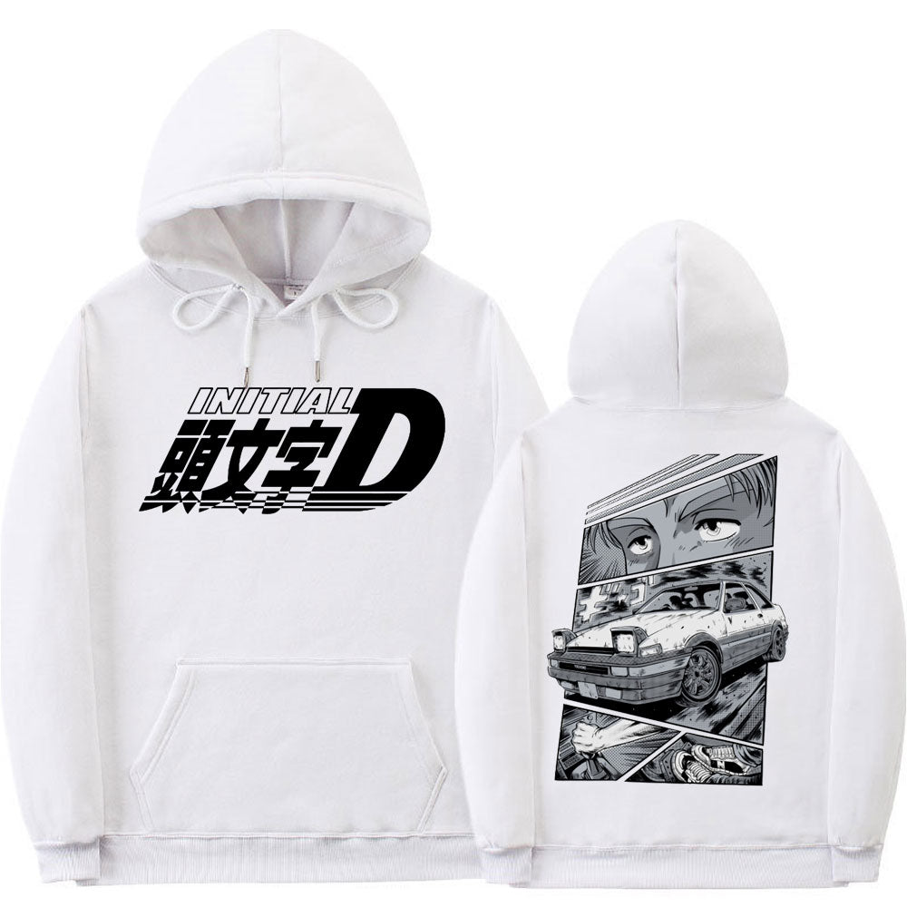 2022 New Drift Anime AE86 Initial D Hoodie Akina Downhil Hoodies Men Women Oversized Fashion Sweatshirt Men Hip Hop Streetwear