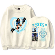 SZA SOS 2023 Concert Tour Graphic Crewneck Sweatshirts Clothes Men Women's Fashion Harajuku Casual Oversized Hoodies Streetwear