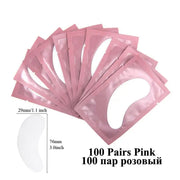 50/100pairs Eyelash Extension Paper Patches Grafted Eye Stickers 7 Color Eyelash Under Eye Pads Eye Paper Patches Tips Sticker PAP SHOP 42