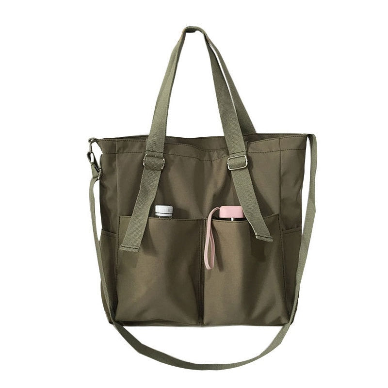 Women&#39;s Bag Shopper Simple Fashion Zipper Handbags Nylon Waterproof Solid Crossbody Large Capacity Tote Shoulder Bags For Women PAP SHOP 42