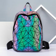 Women Hologram Backpack School Matte Geometric Backpacks Girls Travel Shoulder Bags For Women Totes Luxury Shoulder Bag Silver PAP SHOP 42