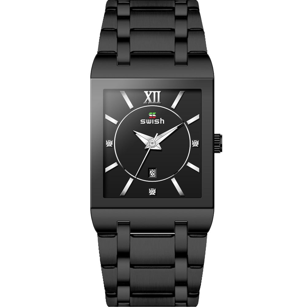 Relogio Masculino Luxo Brand Designer Watches Men Creative Rectangle Quartz Wrist Watch Luxury Business Golden Watches Mens PAP SHOP 42