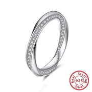 ORSA JEWELS 925 Sterling Silver Ring Love Zirconia Ring For Women Wedding Rings Original Fine Jewelry Hot Sale 2021 SR252 PAP SHOP 42