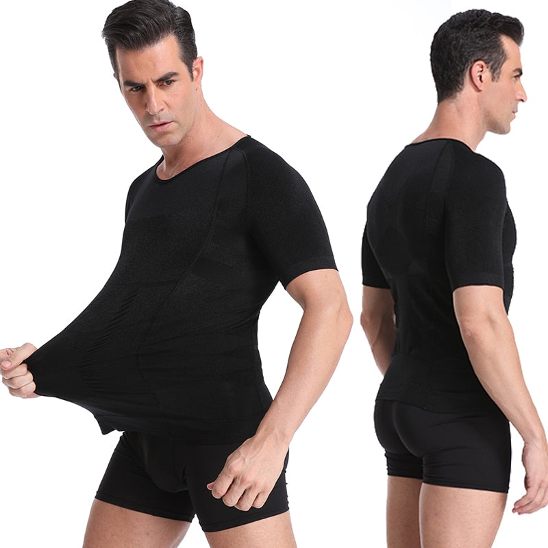 Classix Men Body Toning T-Shirt Slimming Body Shaper Corrective Posture Belly Control Compression Man Modeling Underwear Corset PAP SHOP 42