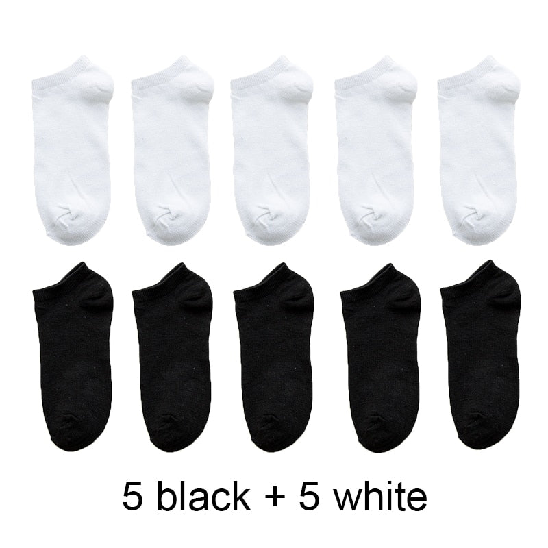 Wholesale prices Unisex Women and Men Socks Breathable Sports socks Solid Color Boat socks Comfortable Cotton Ankle Socks White PAP SHOP 42