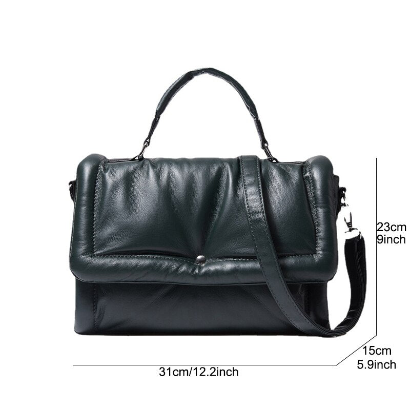 Designer Brands Padded Women Handbags Down Cotton Shoulder Crossbody Bags Luxury Pu Leather Messenger Bag 2023 Winter Square Sac PAP SHOP 42