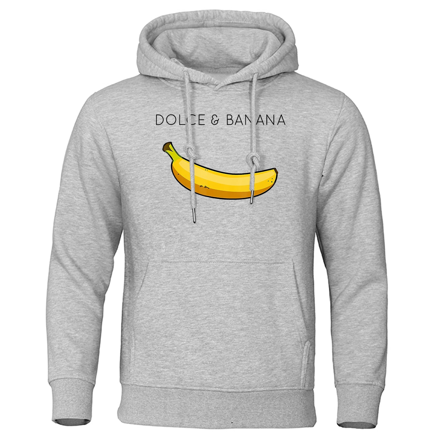 Dolce &amp; Banana Printing Men&#39;s Sweatshirt Fashion Casual Hoodies Autumn Loose Pullover Tops Pocket Fleece Warm Sportswear Male PAP SHOP 42