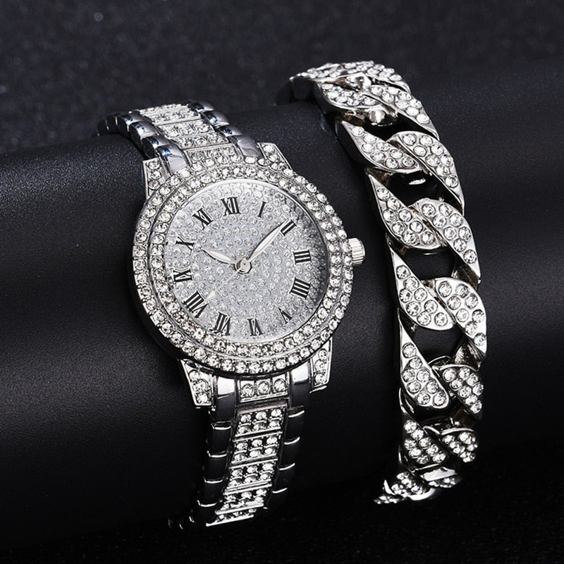 Diamond Women Watches Gold Watch Ladies Wrist Watches Luxury Brand Rhinestone Women&#39;s Bracelet Watches Female Relogio Feminino PAP SHOP 42