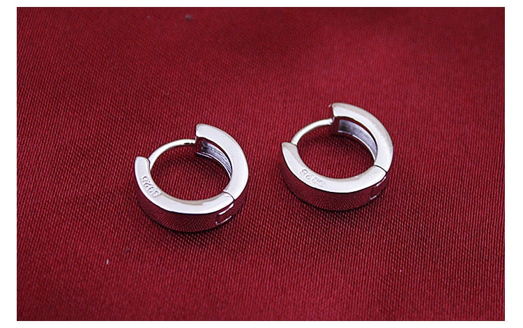 925 Sterling Silver Fashion Ultra-small Ear Bone Arc-shaped Ear Ring Mini Circle Ear Buckle Simple Wild Trend Women Men Ear Jewe PAP SHOP 42