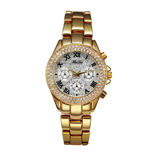 MISSFOX Womens Watch Shockproof Waterproof Luxury Ladies Ar Metal Watch bracelets Rhinestone Bu Cheap Watches Dropshipping PAP SHOP 42