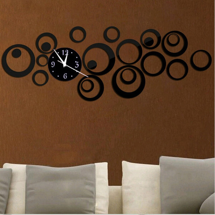 Wall Sticker Quartz Wall Clock Europe Design Reloj De Pared Large Decorative Clocks 3d Diy Acrylic Mirror Living Room PAP SHOP 42