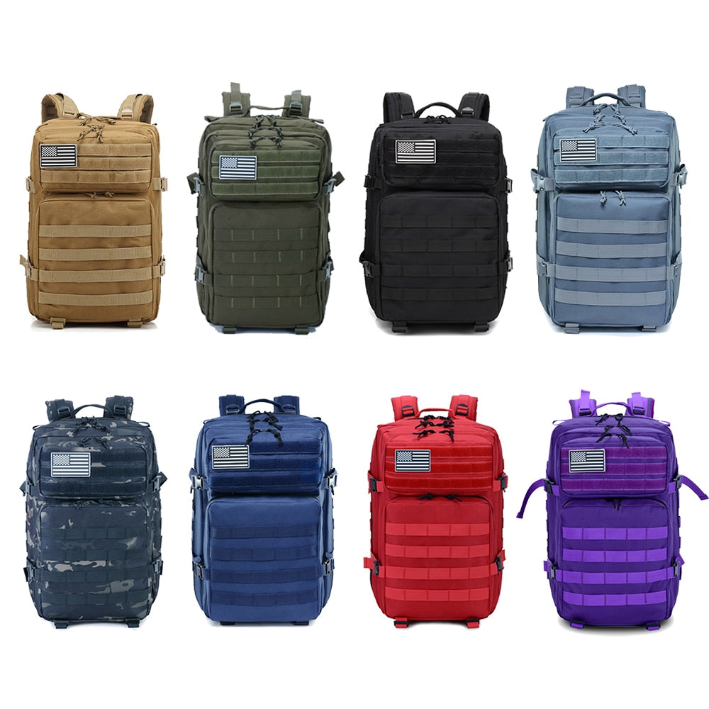 50L Man/Women Hiking Trekking Bag Military Tactical Backpack Army Waterproof Molle Bug Out Bag Outdoor Travel Camping Backpack PAP SHOP 42