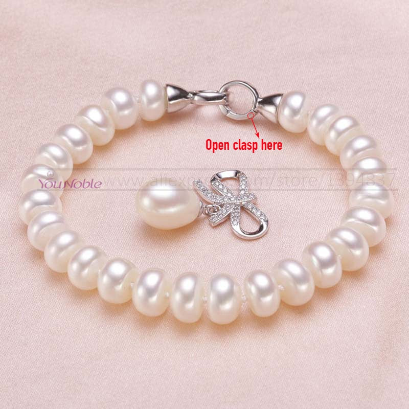 Wedding jewelry set white bridal jewelry sets for women,925 sterling silver natural pearl jewelry wife engagement birthday gift PAP SHOP 42
