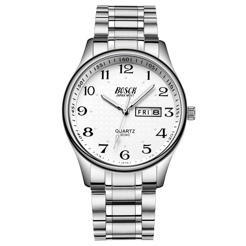 2022 Watches Men Business Waterproof Date Week Quartz Men&#39;s Watches Fashion Stainless Steel Watches For Men Relogio Masculino PAP SHOP 42