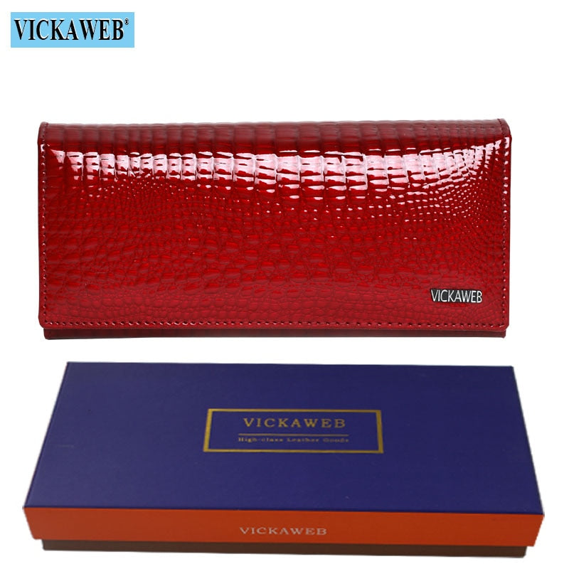 Free Gift Genuine Leather Women&#39;s Wallets Long Ladies Double Zipper Wallet Clutch Money Bag Design Purse Fashion Purses VK-AE501 PAP SHOP 42