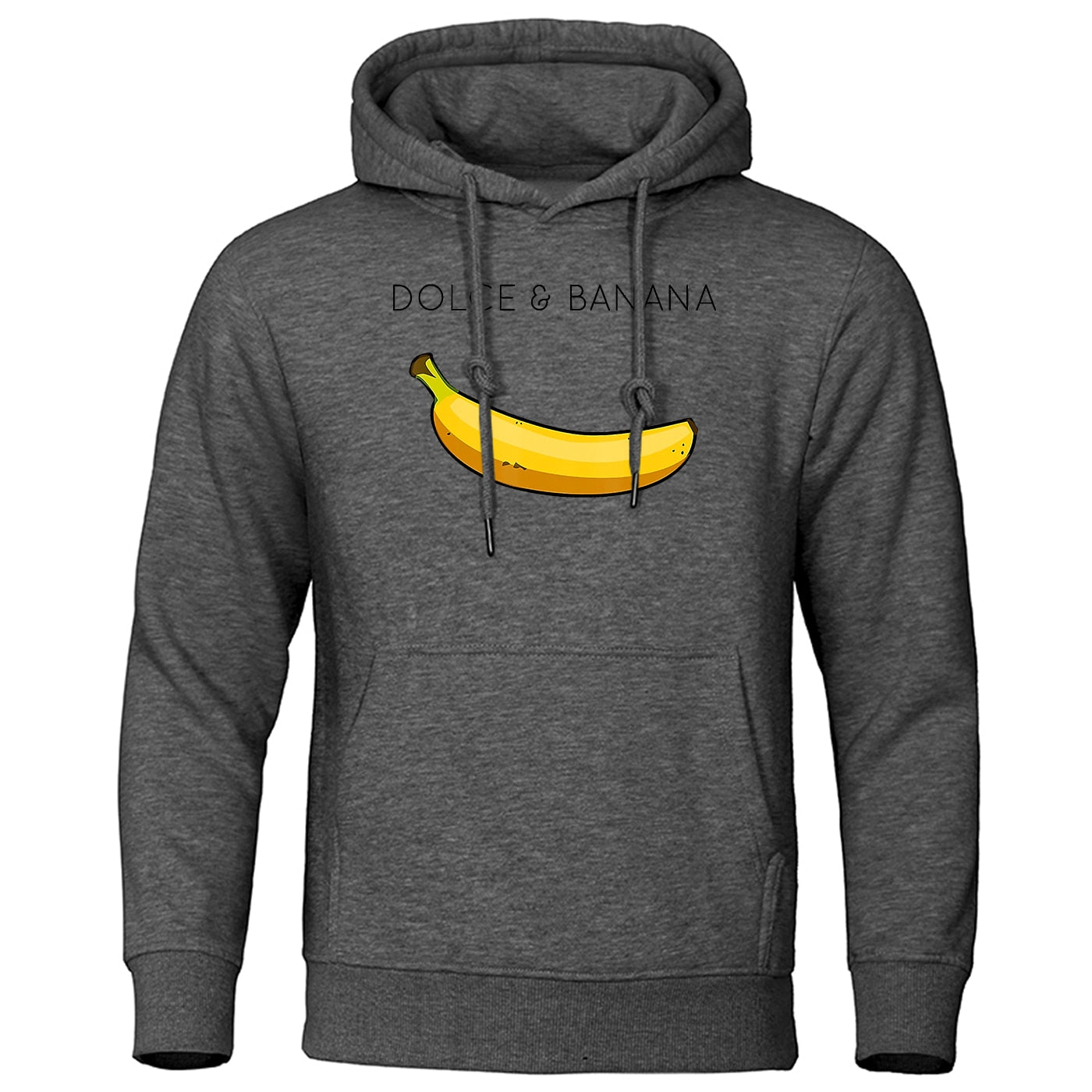 Dolce &amp; Banana Printing Men&#39;s Sweatshirt Fashion Casual Hoodies Autumn Loose Pullover Tops Pocket Fleece Warm Sportswear Male PAP SHOP 42