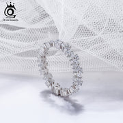 ORSA JEWELS 925 Sterling Silver Ring Love Zirconia Ring For Women Wedding Rings Original Fine Jewelry Hot Sale 2021 SR252 PAP SHOP 42
