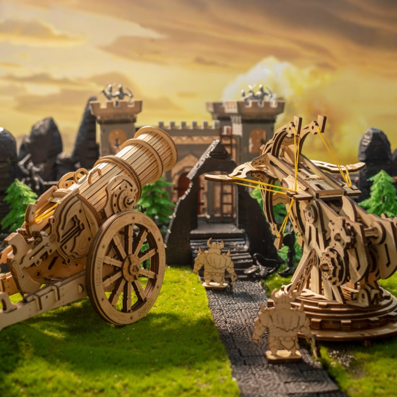 Robotime 3D Wooden Puzzle Medieval Siege Weapons Game Assembly Set Gift for Children Teens Adult War Strategy Toy KW401 KW801 PAP SHOP 42