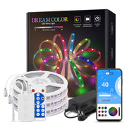 Dreamcolor LED Light Strip Bluetooth Music APP Control WS2811 WS2812B RGBIC Flexible Led Strip Room Bedroom Party Kitchen 5m-20m PAP SHOP 42