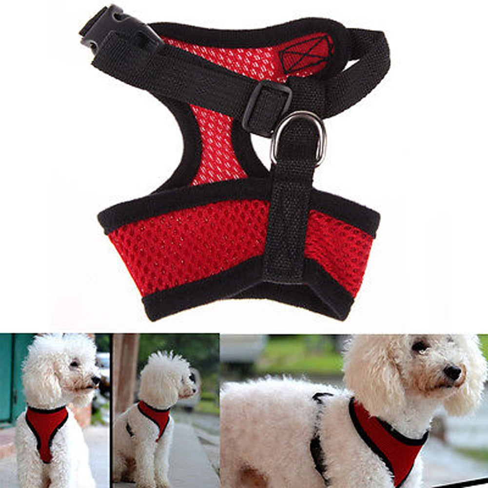 Free Shipping Small Dog Pet Harness Puppy Cat Vest Harness Collar For Chihuahua Pug Bulldog Cat arnes perro PAP SHOP 42