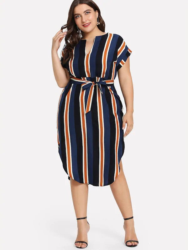 Women Dress Big Size L-4XL Fashion Print Fat Ladies Skirt PAP SHOP 42