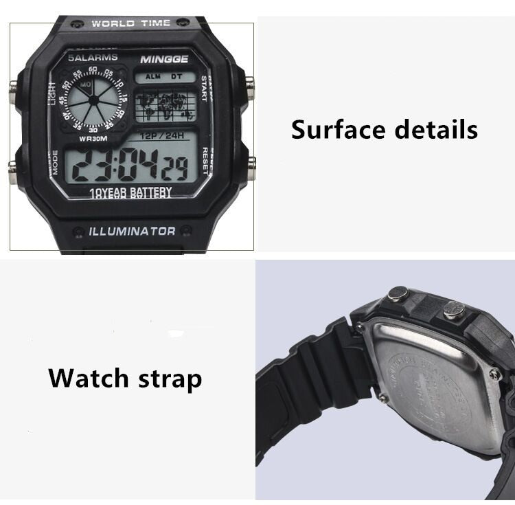 2021 new Military Digital Watches Men Sports Luminous Chronograph Waterproof Male Electronic Wrist Watches Relogio Masculino PAP SHOP 42
