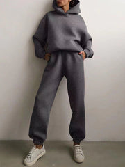 Winter Two Piece Sets Women Tracksuit Oversized Suit 2022 Autumn Trouser Suits Female Sweatshirt Solid Sports Hoodie Sportswear PAP SHOP 42