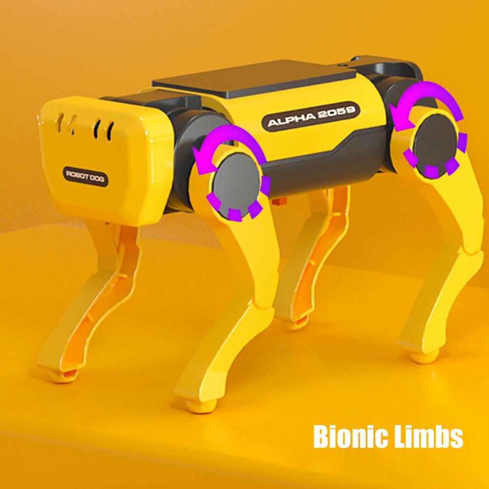 DIY Gadgets Tecnológicos Quadruped Bionic Smart Robot Dog Toys Solar Cachorro Robô Educational Assembly Robotica Kit Education PAP SHOP 42