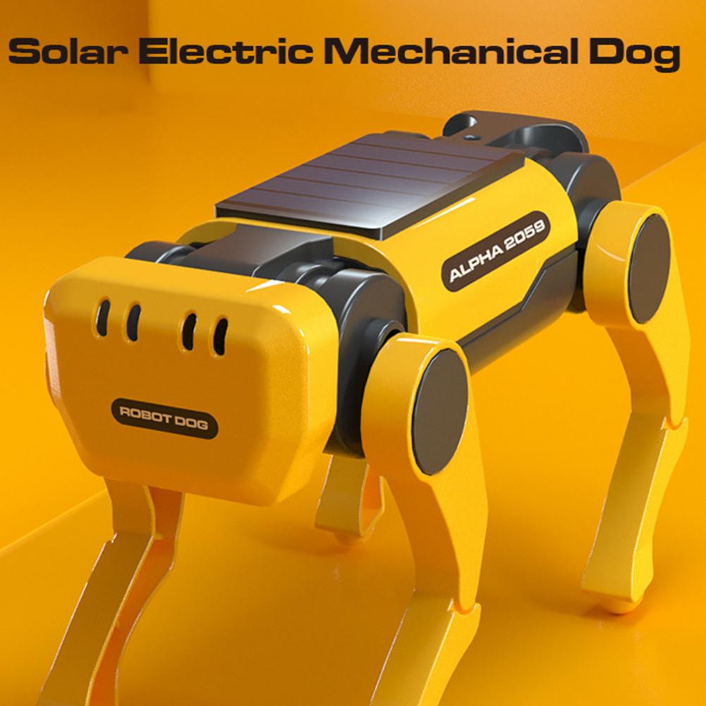 DIY Gadgets Tecnológicos Quadruped Bionic Smart Robot Dog Toys Solar Cachorro Robô Educational Assembly Robotica Kit Education PAP SHOP 42