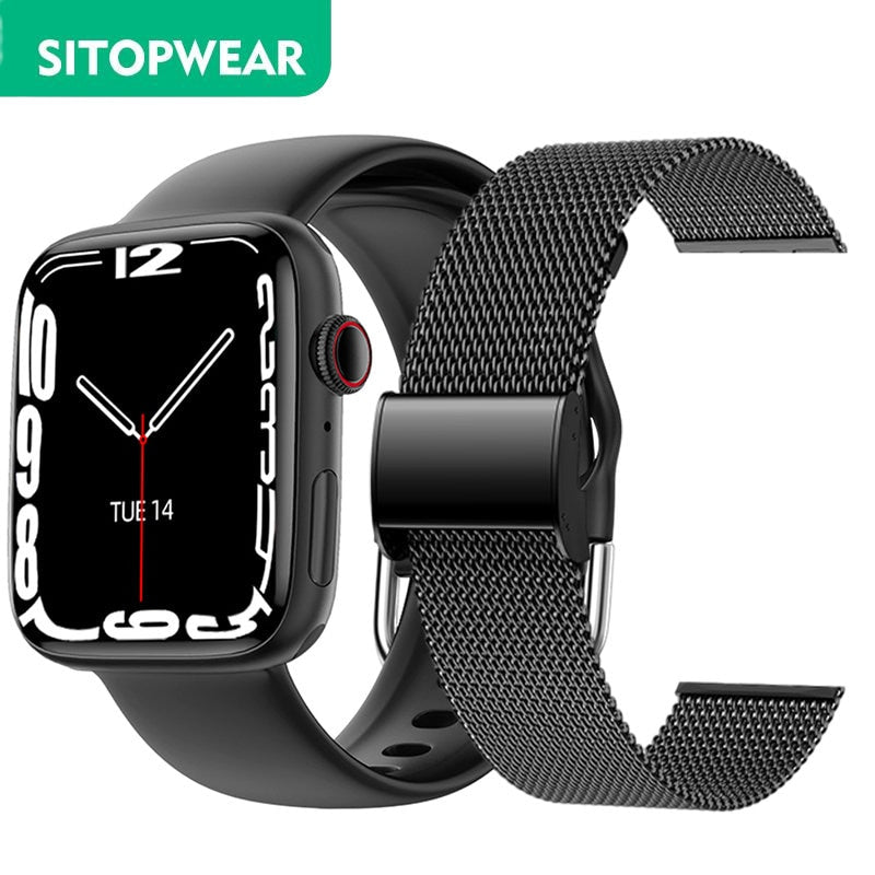 SitopWear Smart Watch 2022 Wireless Charging Smartwatch Bluetooth Calls Watches Men Women Fitness Bracelet Custom Watch Face PAP SHOP 42