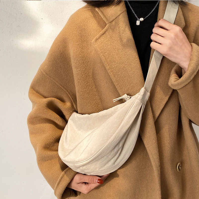 Simple Design Women&#39;s Messenger Bag Fashion Ladies Nylon Hobos Small Shoulder Bags Vintage Female Girls Purse Cloth Handbags PAP SHOP 42