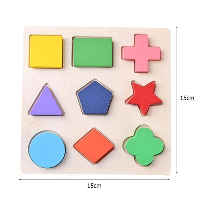 Montessori Wooden Toys for Babies 1 2 3 Years Boy Girl Gift Baby Development Games Wood Puzzle for Kids Educational Learning Toy PAP SHOP 42